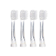 Clear White pack of 4 replacement brush heads for Babysonic toothbrushes for 18 - 36 month olds