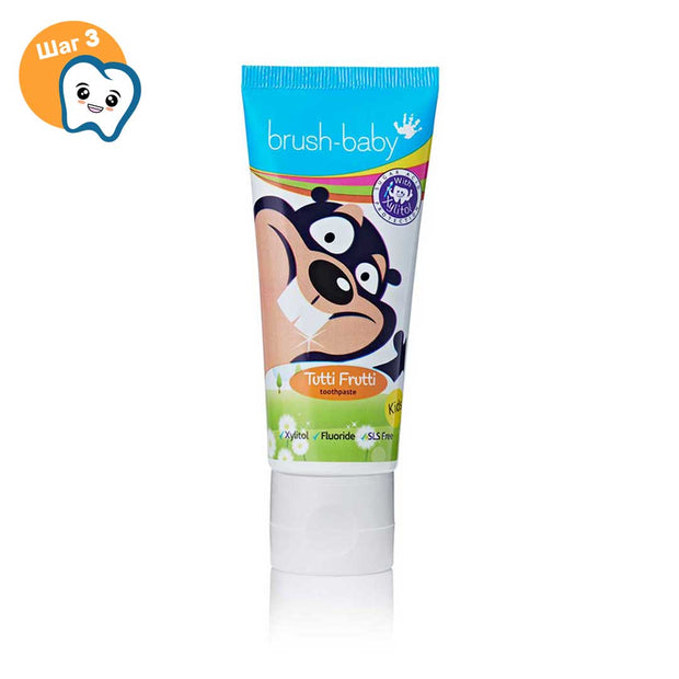 Brush-Baby TuttiFrutti зубная паста, 3+ лет