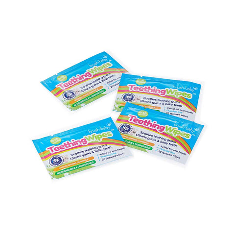 Brush-Baby TeethingWipes детские зубные салфетки-напалечники